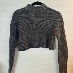 Old Navy Gray Ribbed Sweater